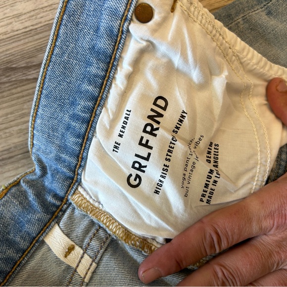 GRLFRND The Kendall Blue High Rise Stretchy Skinny Jeans From Revolve W26/L28 - Picture 2 of 14